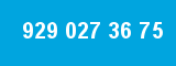 929 027 36 75 929 027 36 75